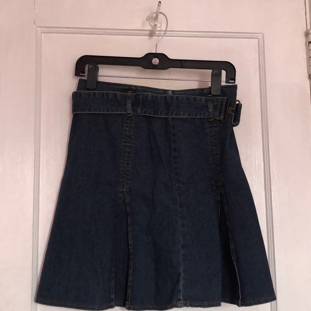 H&M Belted Denim Skirt